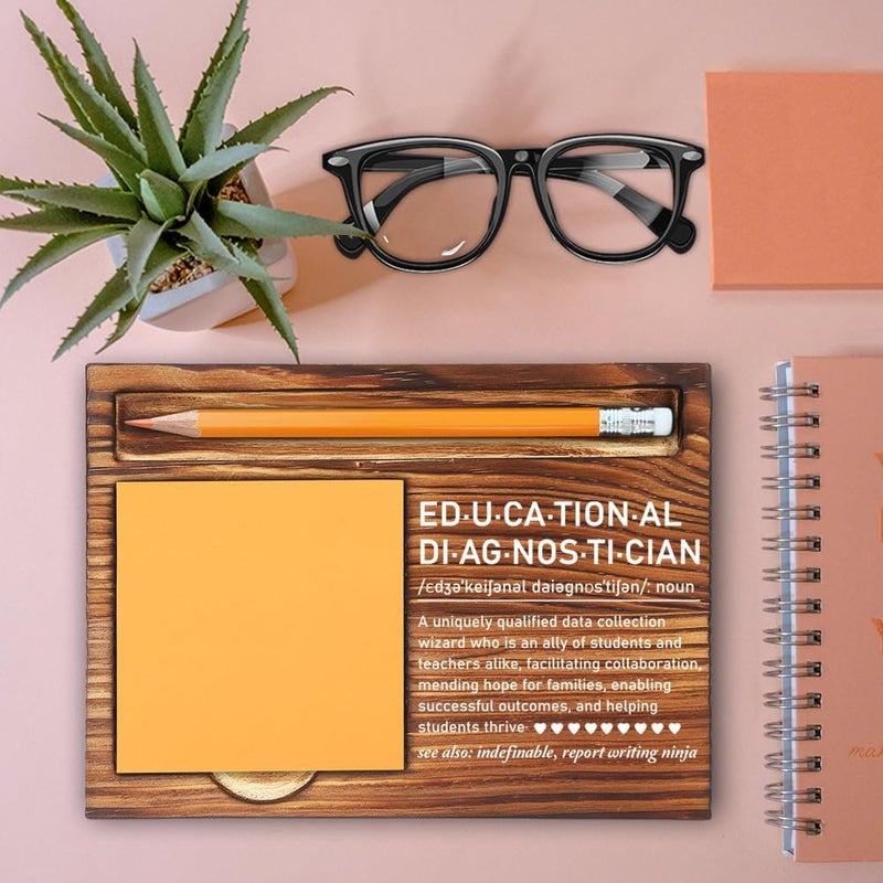 MFOMFO Educational Diagnostician Thank You Gifts for Women, Educational Diagnostician Appreciation Gifts for Women Men, Educational Diagnostician Gifts Ideas Office Self-Stick Note Pad Holders-LBB23 - Image 2